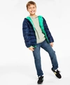 EPIC THREADS BIG BOYS HOODED LONG SLEEVE SHIRT DENIM JEANS PACKABLE COAT SEPARATES CREATED FOR MACYS