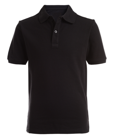 Nautica Kids' Little Boys Stretch Double Pique Polo In Black