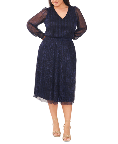 And The Why Printed Lurex Smocked Waist Tiered Skort