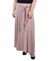 Ny Collection Plus Size Maxi With Sash Waist Tie Skirt In Doeskin
