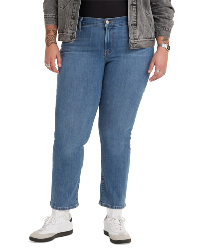Levi's Trendy Plus Size Classic Straight-leg Jeans In Lapis Speed