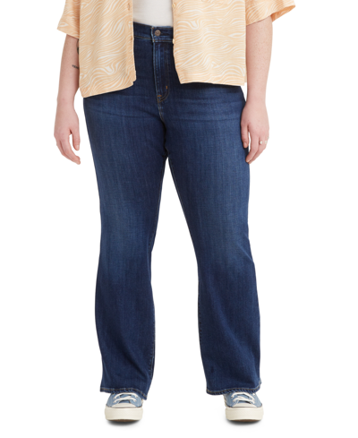 Levi's Plus Size 726 High-rise Flare-leg Jeans In Health Is Wealth