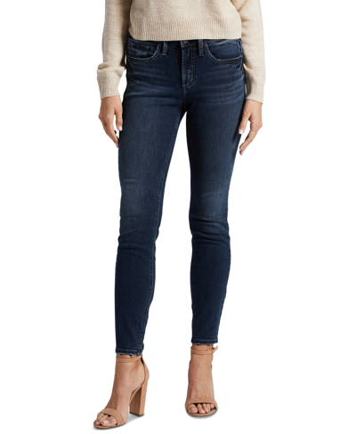 Silver Jeans Co. Plus Size Suki Skinny Mid Rise Jeans In Indigo