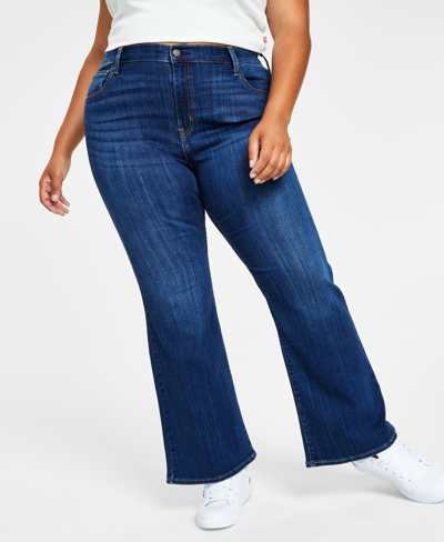 Levi's Plus Size 726 High-rise Flare-leg Jeans In Take A Walk