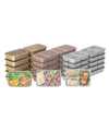 BENTGO PREP MEAL PREP KIT GLEAM METALLIC COLLECTION, 60-PIECES