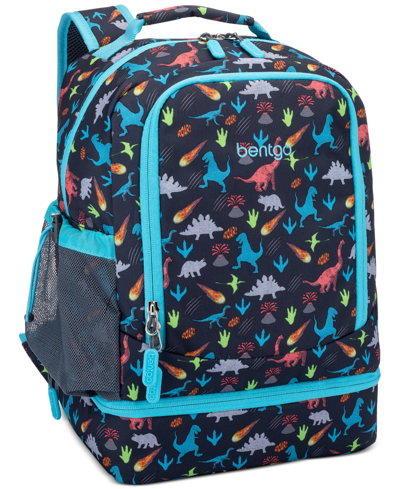 Bentgo Kids Prints 2-in-1 Backpack & Insulated Lunch Bag In Blue