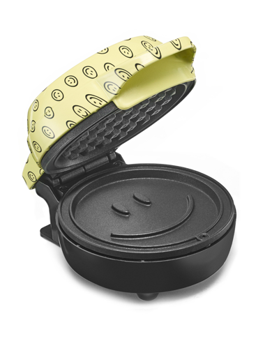 Bella Printed Mini Waffle Maker - Yellow Smiley