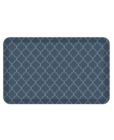 Gelpro Designer Comfort Trellis Fatigue-resistant Mat, 20" X 32" In Blue