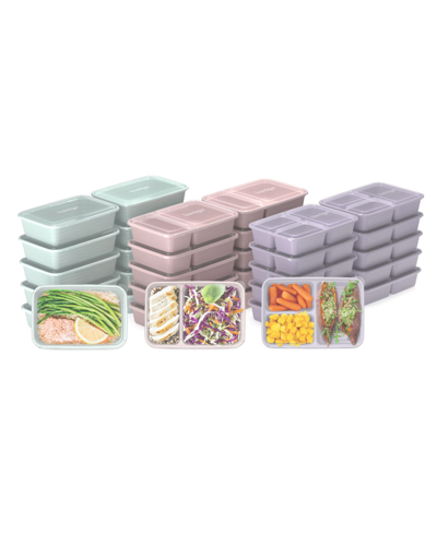 Bentgo Prep Meal Prep Kit Gleam Metallic Collection, 60-pieces In Multicolor