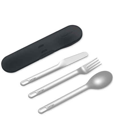 Bentgo Stainless Steel Travel Utensil Set In Black