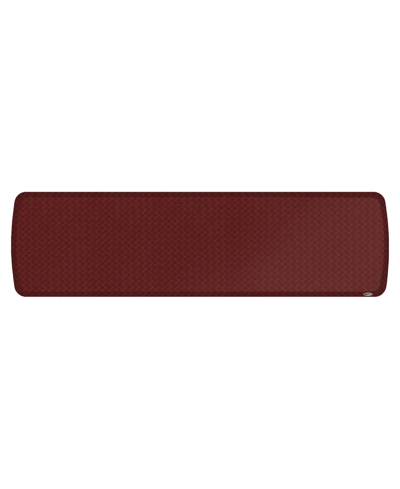 Gelpro Elite Basketweave Gel Plus Foam Premium Fatigue-resistant Kitchen Mat, 20" X 72" In Dark Red