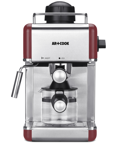 Art & Cook Espresso Coffee Machine In Red