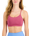 ID IDEOLOGY WOMEN'S SOLID LOW-IMPACT BRA, CREATED FOR MACY'S