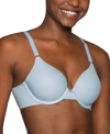 Vanity Fair Full Figure Beauty Back Smoothing Minimizer Bra 76080 In Hinting Blue Stripe