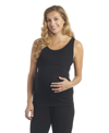 Everly Grey Maternity Kara Nursing Knit Tank In Black