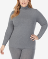 CUDDL DUDS PLUS SIZE SOFTWEAR WITH STRETCH TURTLENECK