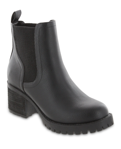 MIA WOMEN'S JONNA LUG SOLE BLOCK-HEEL BOOTIES