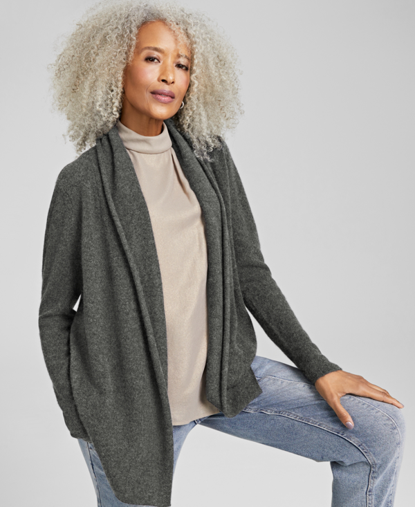 macy's charter club cashmere cardigan