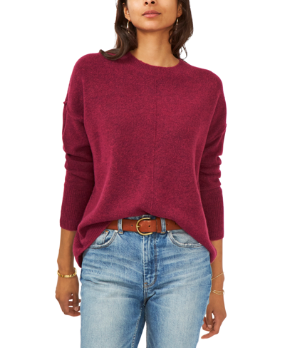 Vince Camuto Long Sleeve Extend Shoulder Sweater In Paradox