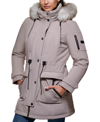 DKNY WOMEN'S FAUX-FUR-TRIM HOODED PARKA