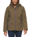 TOMMY HILFIGER WOMEN'S QUILTED HOODED PACKABLE PUFFER COAT
