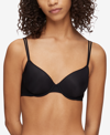 Calvin Klein Seductive Comfort Lift Stretch-recycled Polyamide Bra In Black