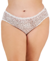 JENNI PLUS SIZE LACE-TRIM HIPSTER UNDERWEAR, CREATED FOR MACY'S