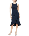 ALEX & EVE WOMEN'S RUFFLED TULIP-HEM DRESS