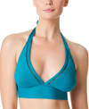 Bleu Rod Beattie Behind The Seams Halter Bikini Top In Deep Water