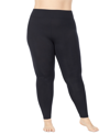 Cuddl Duds Plus Size Softwear With Stretch High-waist Leggings In Black