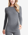 CUDDL DUDS SOFTWEAR WITH STRETCH LONG-SLEEVE LAYERING TOP