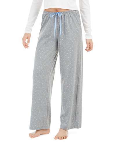 Hue Womens Plus Size Sleepwell Printed Knit Pajama Pant Made With Temperature Regulating Technology In Bella Blue