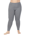 Cuddl Duds Petite Softwear With Stretch High-waist Leggings In Charcoal