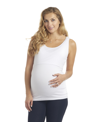 Everly Grey Maternity Kara Nursing Knit Tank In White