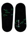 Love Sock Company Women's Alligator W-cotton Novelty No-show Socks With Seamless Toe, Pack Of 1 In Black