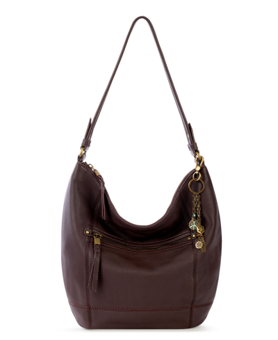 The Sak Women's Sequoia Leather Medium Hobo Bag In Mahogany