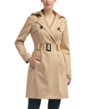 KIMI & KAI WOMEN'S ANGIE WATER RESISTANT HOODED TRENCH COAT