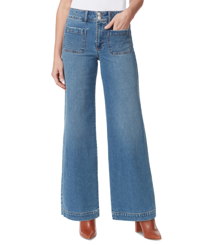 Gloria Vanderbilt X Christian Siriano Wide-leg High-rise Jeans In Potomac Wash