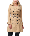 KIMI & KAI WOMEN'S ADLEY WATER RESISTANT HOODED TRENCH COAT