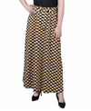 Ny Collection Plus Size Maxi Length Skirt In Golden-tone Black Cube