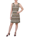 NY COLLECTION WOMEN'S SLEEVELESS DRESS WITH 3 RINGS