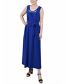 Ny Collection Women's Ankle Length Sleeveless Dress In Surf The Web