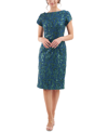JS COLLECTIONS WOMEN'S FIONA EMBROIDERED SHEATH DRESS