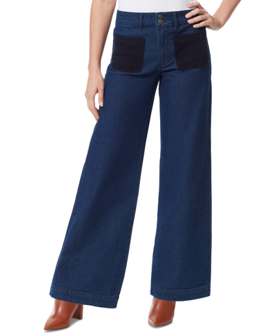 Gloria Vanderbilt X Christian Siriano Wide-leg High-rise Jeans In Rinse Wash
