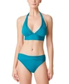 Bleu Rod Beattie Behind The Seams Halter Bikini Top In Deep Water