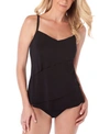 Magicsuit Chloe Tiered Tankini Top Women's Swimsuit In Black