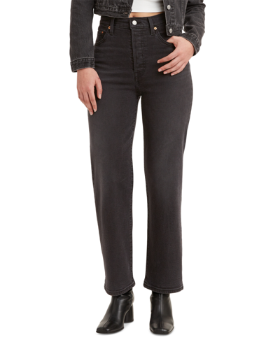 LEVI'S WOMEN'S RIBCAGE HIGH RISE STRAIGHT ANKLE JEANS