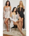 FLORA NIKROOZ COLLECTION SHOWSTOPPER CHEMISE NIGHTGOWN WRAP