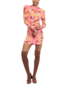 DONNA MORGAN PRINTED LONG-SLEEVE BODYCON DRESS