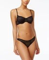 DKNY MODERN LACE SHEER DEMI BRA THONG